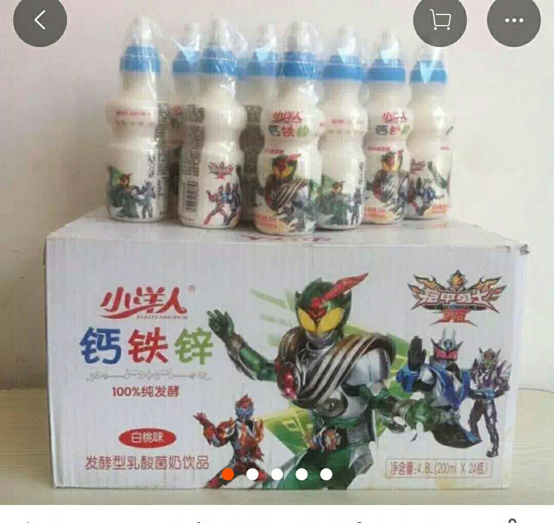 小洋人钙铁锌200ml*4*6