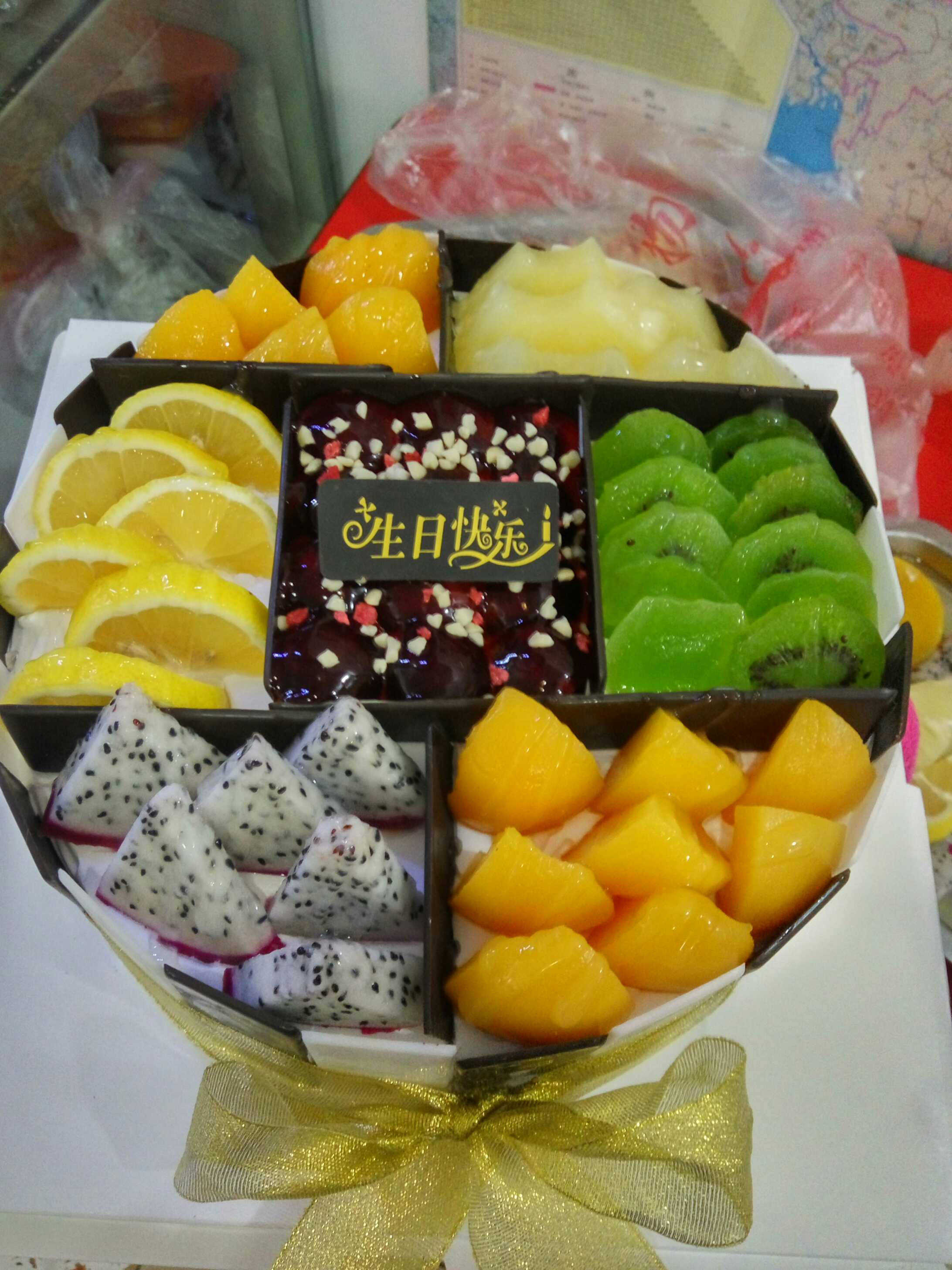 心形款水果蛋糕5选1,约10英寸,心