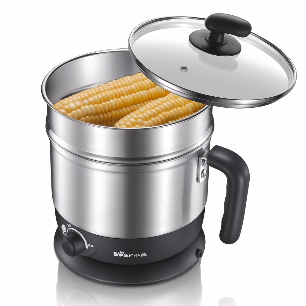 bear/小熊 drg-c123 电热锅多功能分体蒸煮双层电热杯煮面锅