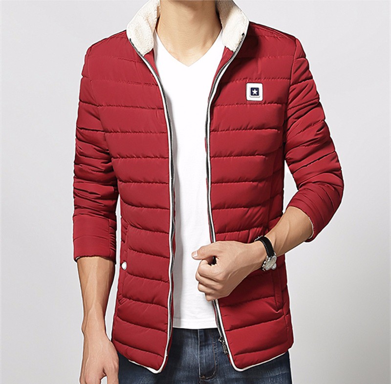 2017新款冬装男士棉服加厚保暖外套修身羽绒棉衣男青年立领棉袄
